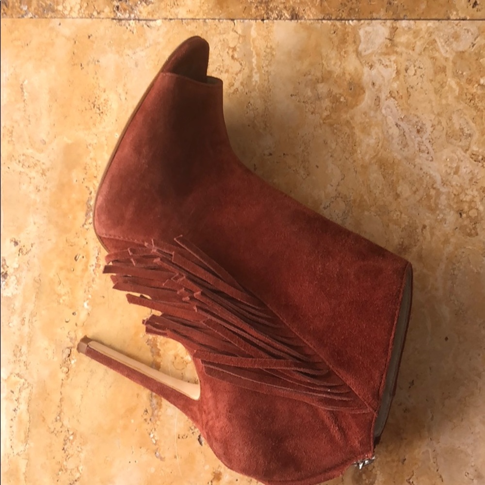 Great condition Karen Millen Suede Booties Fringes